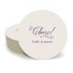 Elegant Cheers Round Coasters Image 1 of 6